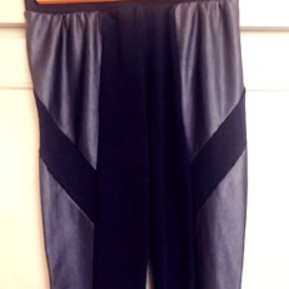 Cotton on Leggings With Faux Leather Panels